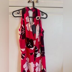 New Floral Pink and Black Jumpsuit